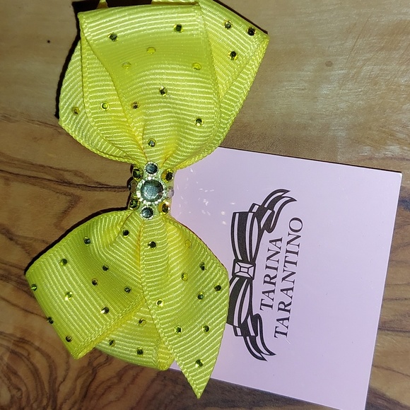 Tarina Tarantino Yellow Little Lamb Bow Clip - Picture 2 of 6